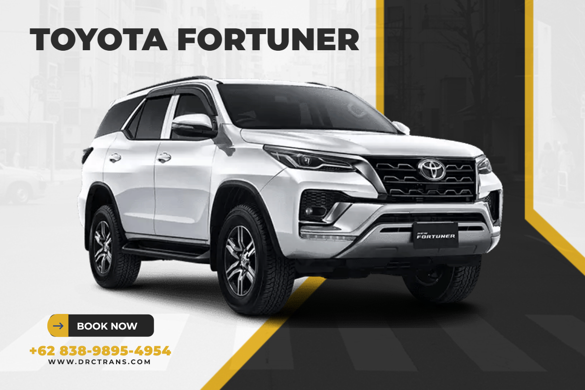 Toyota Fortuner Hitam SUV Tangguh Sewa di Surabaya